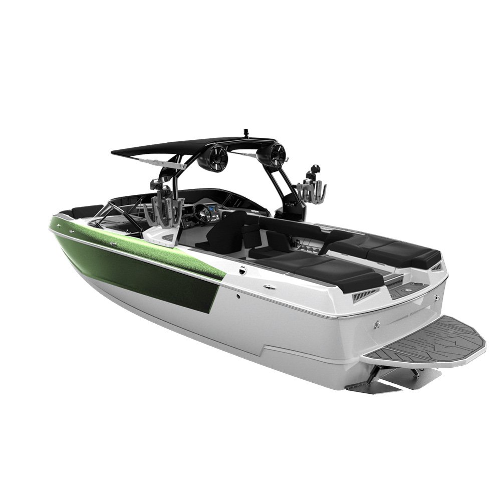 2022 Luxury Exclusive OEM Cruising Party Fiberglass Boat Luxurious Surfing Towboats with Outboard Engine China Manufactory